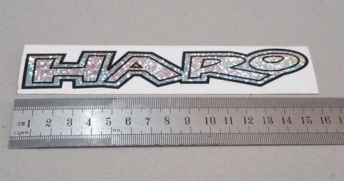 Vintage Old School HARO BMX Stickers Crystal Shine NOS Light Green - Picture 3 of 4