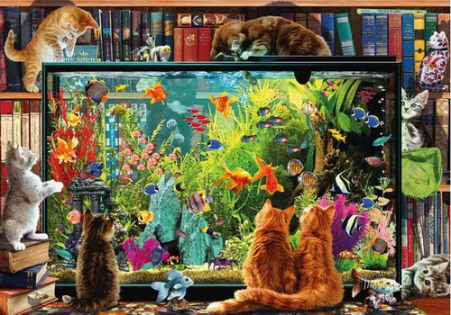 Wentworth Puzzle 250 Piece Wood "Kitten Aquarium" 4mm. Summer 2025