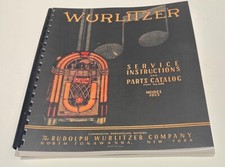 Wurlitzer Service Instruction Parts Catalog Model 1015 1946 103 pgs