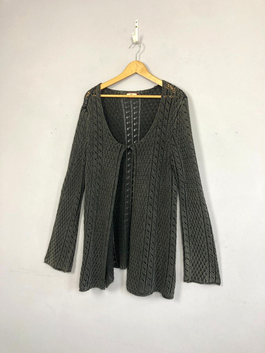 JOE BROWNS Crochet Cardigan, Black, UK16, Bell Sleeves, Open Knit, Boho |  eBay