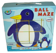 Ball Maze Puzzle. 3 animals in 1 puzzle, Penguin, Giraffe & Kangaroo.