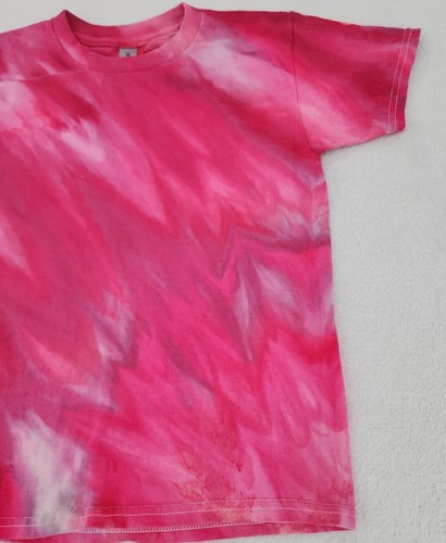 Gildan Procion Ice Tie Dye T-shirt Youth Small Pinks One of a Kind Custom - Picture 10 of 21