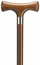 NEW Exquisite Harvy Walnut Finish T-Man Handle Wood Walking Cane Stick 36" Long