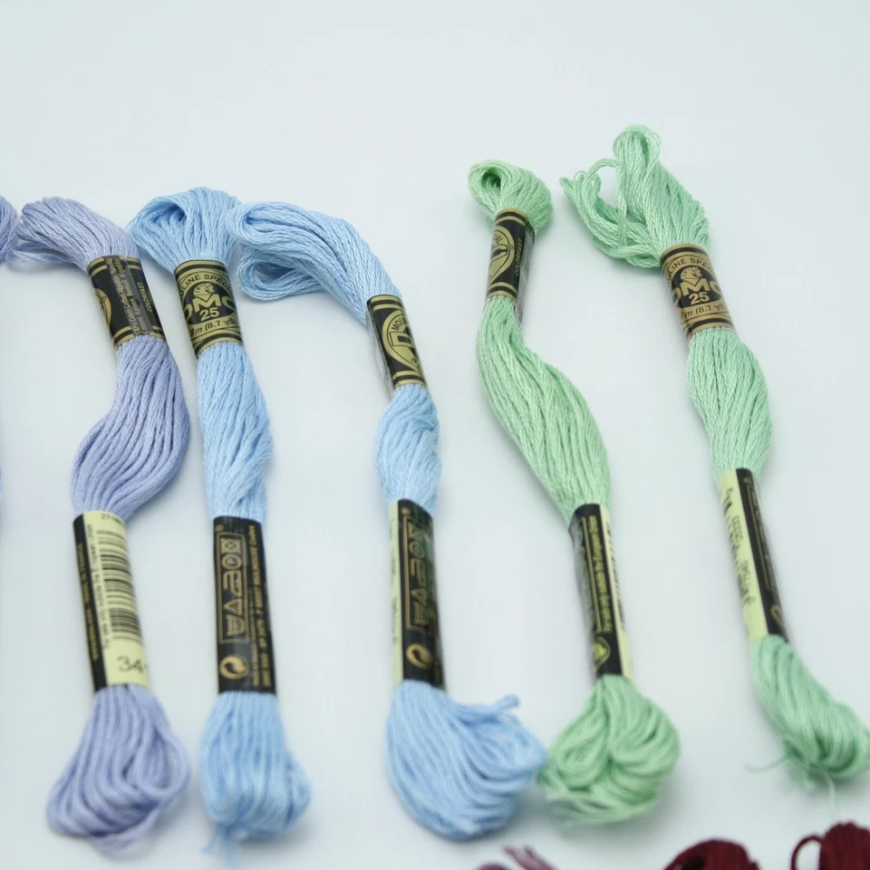 20 Piece DMC Embroidery Floss Lot 11 Colors 6-Strand - Image 3 of 4