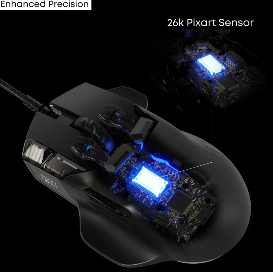Swiftpoint Z –Programmierbare Gaming-Maus mit Gyro Druckempfindlichkeit Feedback - Bild 4 von 4