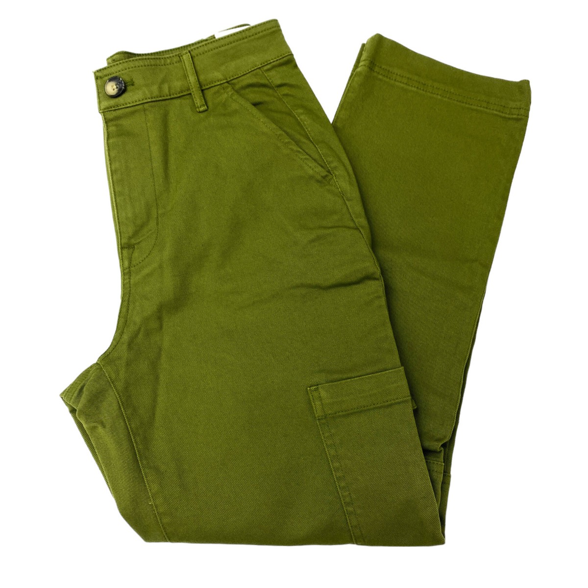 やす⭐️ Free Assembly Womens Size 2 Cargo Pant Pockets Green | eBay