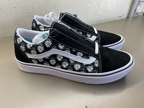 vans old skool scribble flower