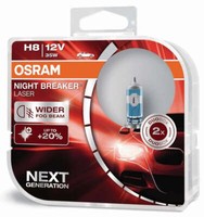 2X StüCk H8 12V 35W PGJ19-1 Night Breaker Laser +150% Osram Autolampe GlüHbirne.