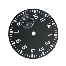 37mm Green Luminous Watch Dial Second 9 Replace For ETA 6497 ST3600 Movement K