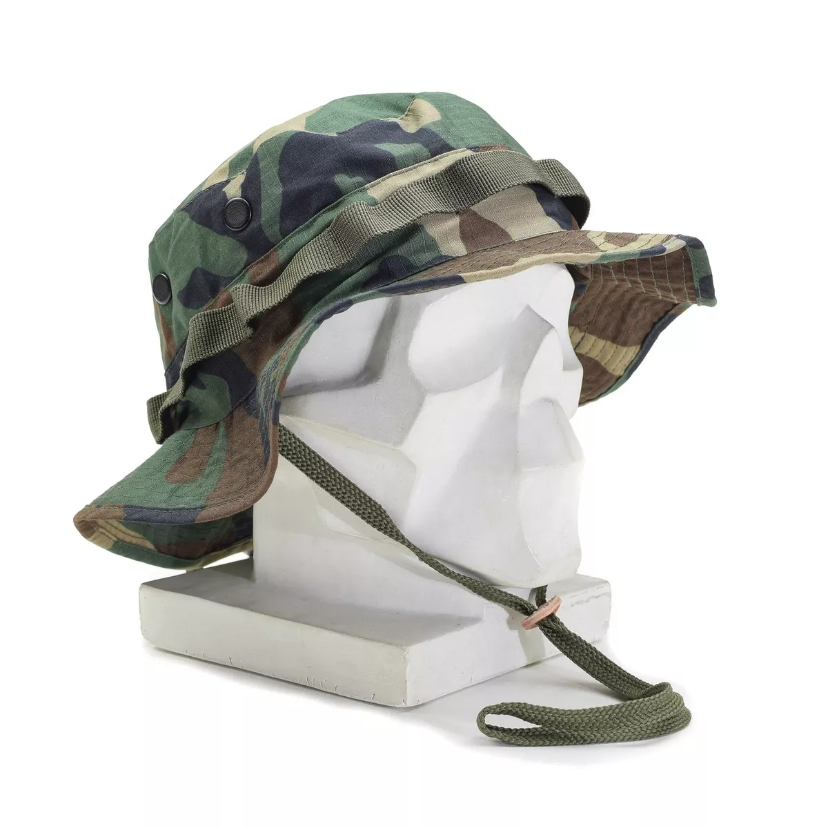 Mil-Tec Brand Military style woodland lightweight boonie hat ripstop army  cap