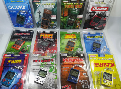 Brand New Nintendo GAME WATCH Mini Classic Handheld Keychain
