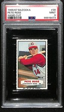 1966 67 Topps Bazooka Hand Cut #38 Pete Rose Cincinnati Reds PSA 9 MINT 7708