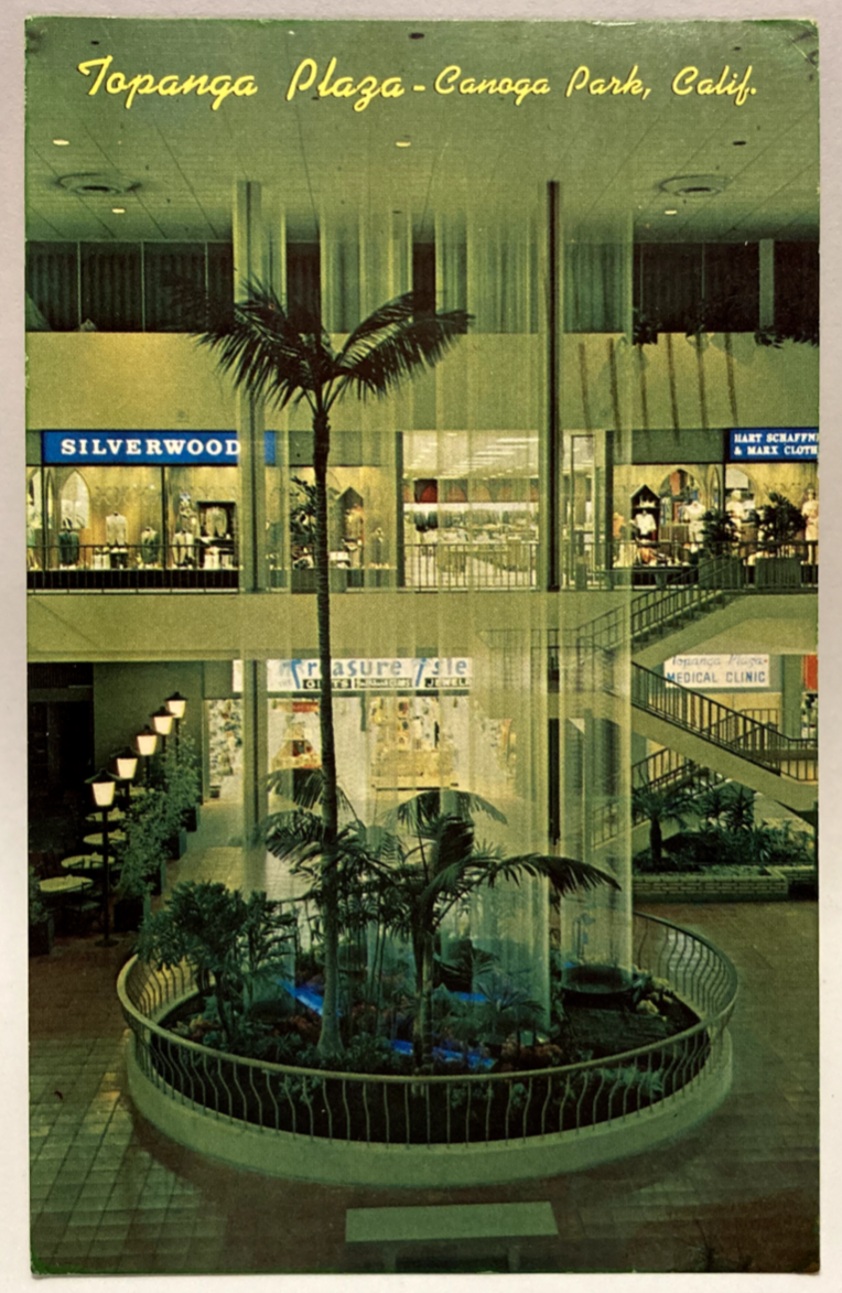 Topanga Plaza, Canoga Park, California CA Vintage Chrome Postcard