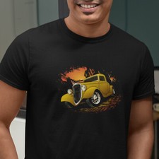 34 Ford Hot Rod Short-sleeve unisex t-shirt, 1934 Yellow Street Rod