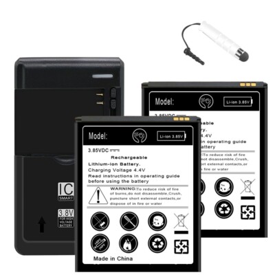 Boosting 2x 3620mAh Battery Multi Function Charger for Motorola Moto E6 XT2005DL