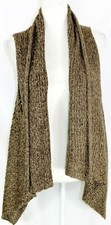 No Tag One Size Brown Knit Sleeveless Asymmetrical Hem Stylish Knit Vest