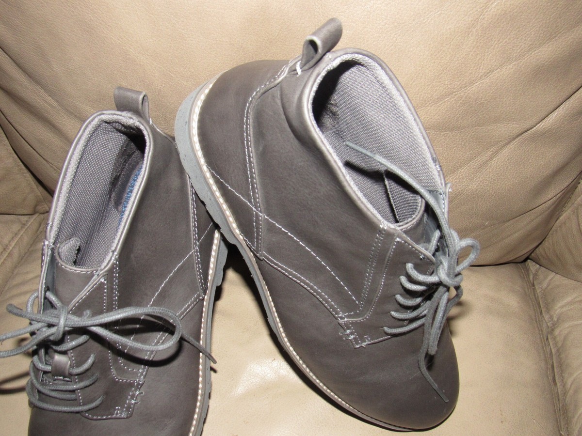 Mens Dr. Scholl\'s Lancer Faux Leather Casual Boots Size 10.5 12 13 Dark Gray NWT Amazon.com | Dr. Scholl main image 2