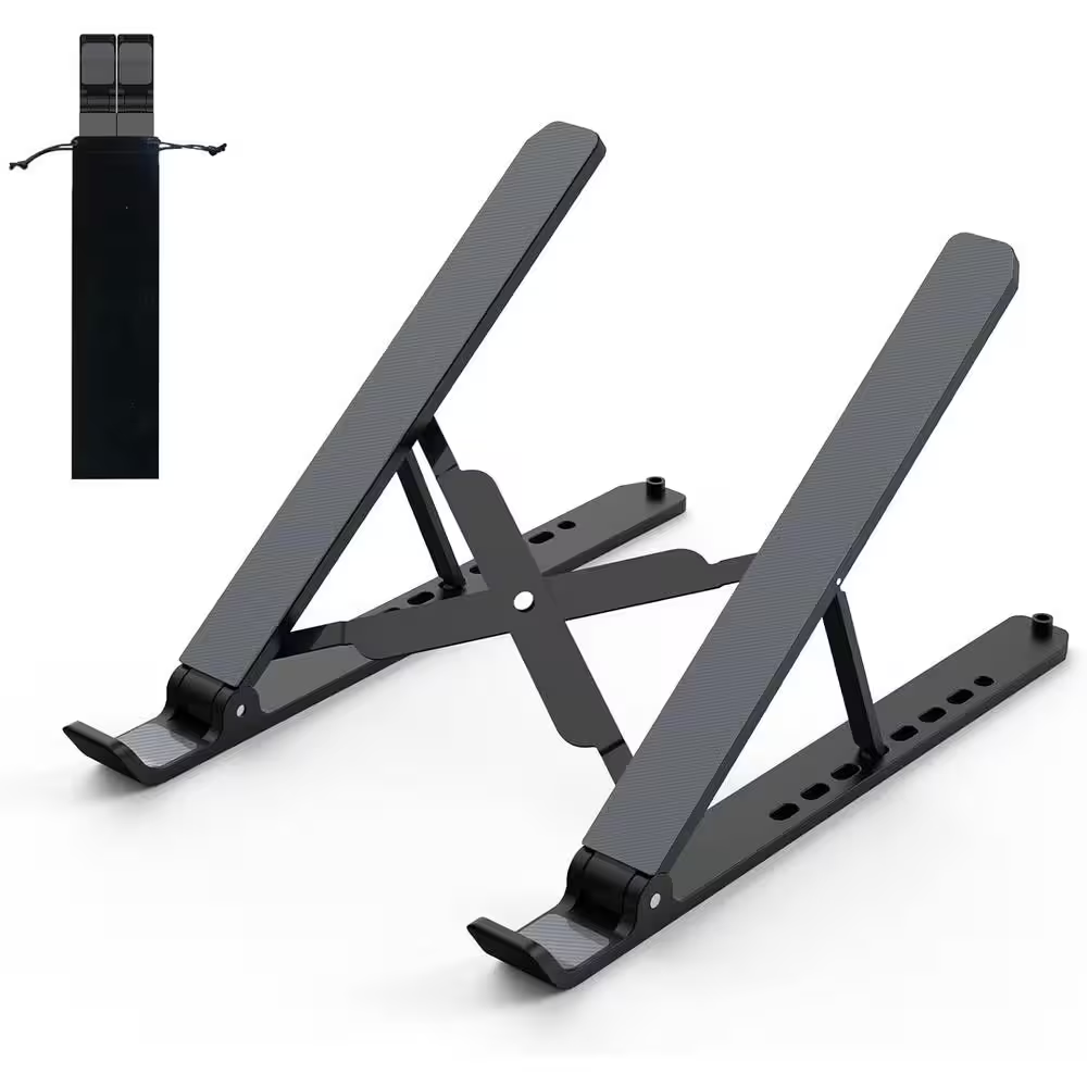 Laptop Stand for Desk, Adjustable Laptop Riser Foldable Portable Tablet Holder,-image