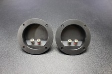  2 CIRCLE SPEAKER JACK NICKEL TERMINAL CUP SCREW SPEAKER SUBWOOFER BOX TCRB