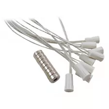 10 pk Recessed White Door Window Security Alarm Switch Reed Contact Magnet 3/8"