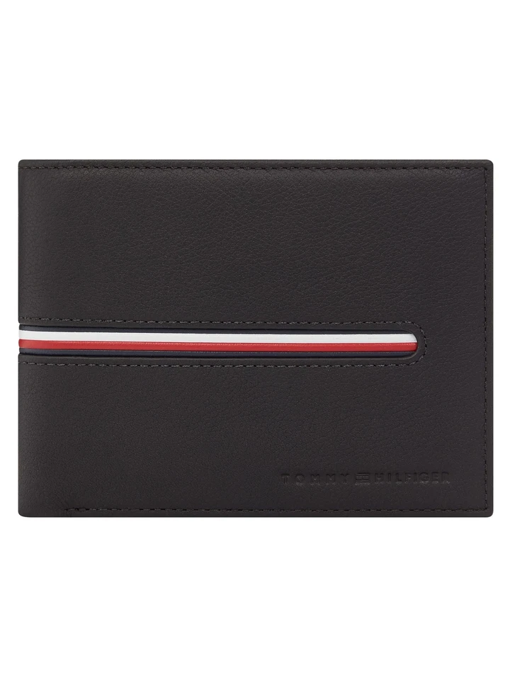 Tommy Hilfiger Herren Geldbörse TH Downtown CC Leder Schwarz AM0AM07294-BDS - Bild 1 von 2