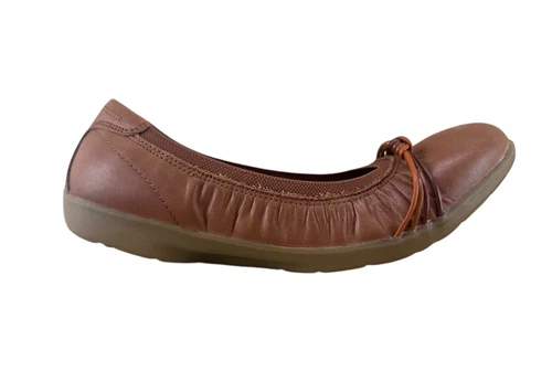 Scarpe ballerine Clarks donna taglia 9W Meadow Rae nere pelle casual slip on