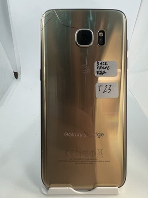 Samsung Galaxy S7 Edge SM-G930A 32GB AT&T Gold Smartphone (T23)
