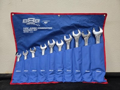 SP Tools 888 Series 10pc Jumbo Combination Wrench Set Metric T810020