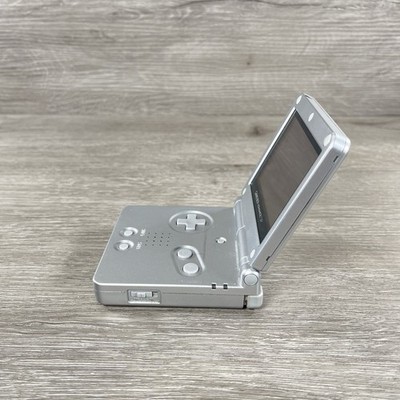 Nintendo Gameboy Advance GBA SP Handheld System Console Silver AGS