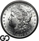 1891-S Morgan Silver Dollar Coin, Blast White Brilliant Uncirculated++