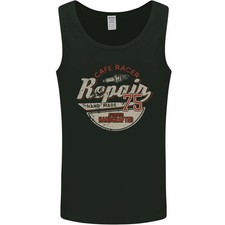 Cafe Racer Biker Motorbike Motorcycle Mens Vest Tank Top