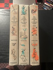 The Family Treasury of Children's Stories 1956 Full Set Vol 1-3 Vintage Books