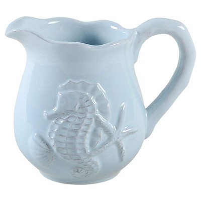 Blue Sky Seahorse and Seashell Menagerie Blue Creamer 11276368