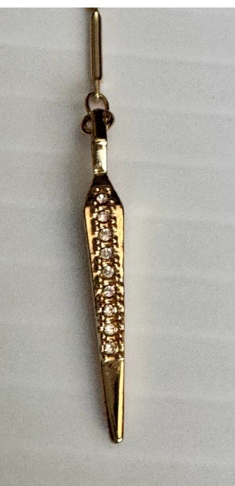 Luv AJ Lariat Pave CZ Gold Necklace  - Image 4 of 4