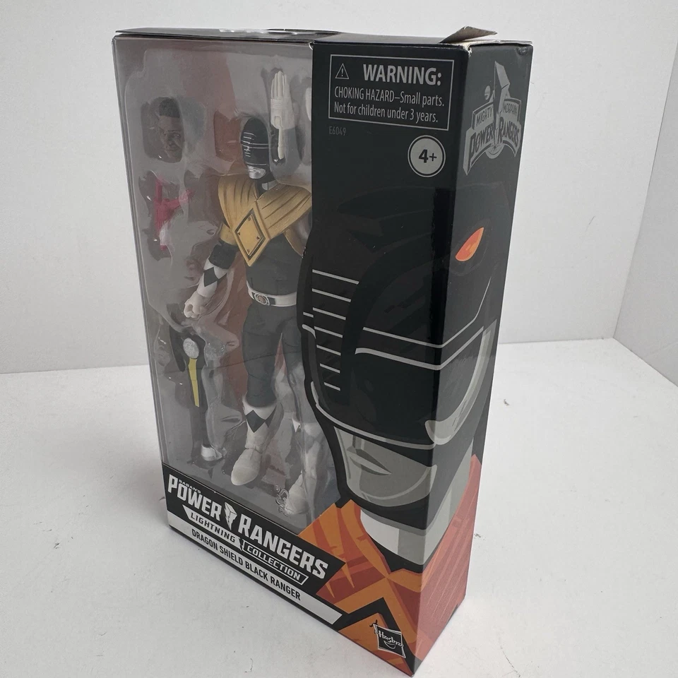 Figura Power Rangers Lightning Collection Dragon Shield Black Ranger Foto 4 de 4