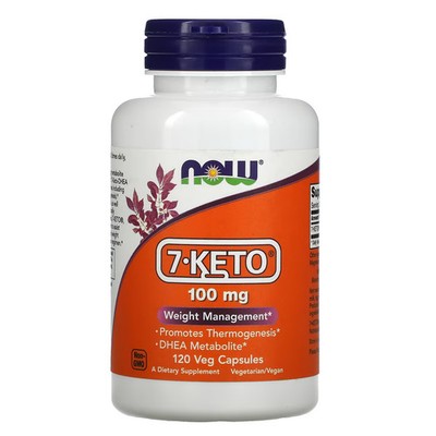 2 X Now Foods, 7-KETO, 100 mg, 120 Veg Capsules-Worldwide