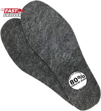 Wool Felt Warm Insoles,Soft Insert Insoles for Boots and Shoes,Wool Insoles for