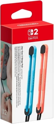 Accessoires Nintendo Switch 2 Paire De Lanières Pour Joy-Con 2 Strap Bleu Rouge - Photo 1/4