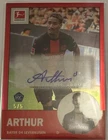 Arthur ROOKIE 60th anniversary Autograph 5/5 - 2023-24 Topps Chrome Bundesliga