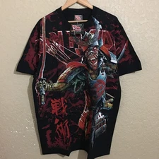 Iron Maiden Senjutsu Samurai Eddie All Over Print T-Shirt XL The Roxx
