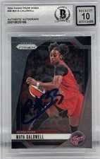 Maya Caldwell Signed 2024 Panini Prizm WNBA #38 BAS Autograph Grade 10 Card