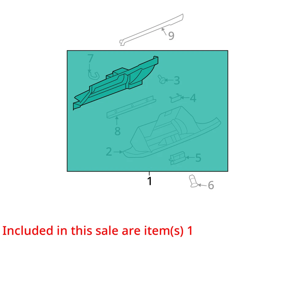 Cadillac Escalade Escalade 2007-2014 puerta ESV ASM I/P COMPT ÉBANO 20925891 NUEVO Foto 3 de 4