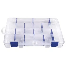 Flambeau 4007 Adjustable Compartment Box, 4 To 24 Compartments, 10-5/8 In L X