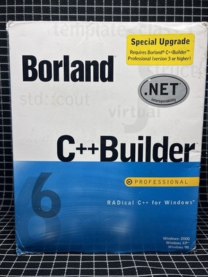 Borland C++ Builder 6 Professional Upgrade set: 7 Disks,Authorization KEYS Kylix