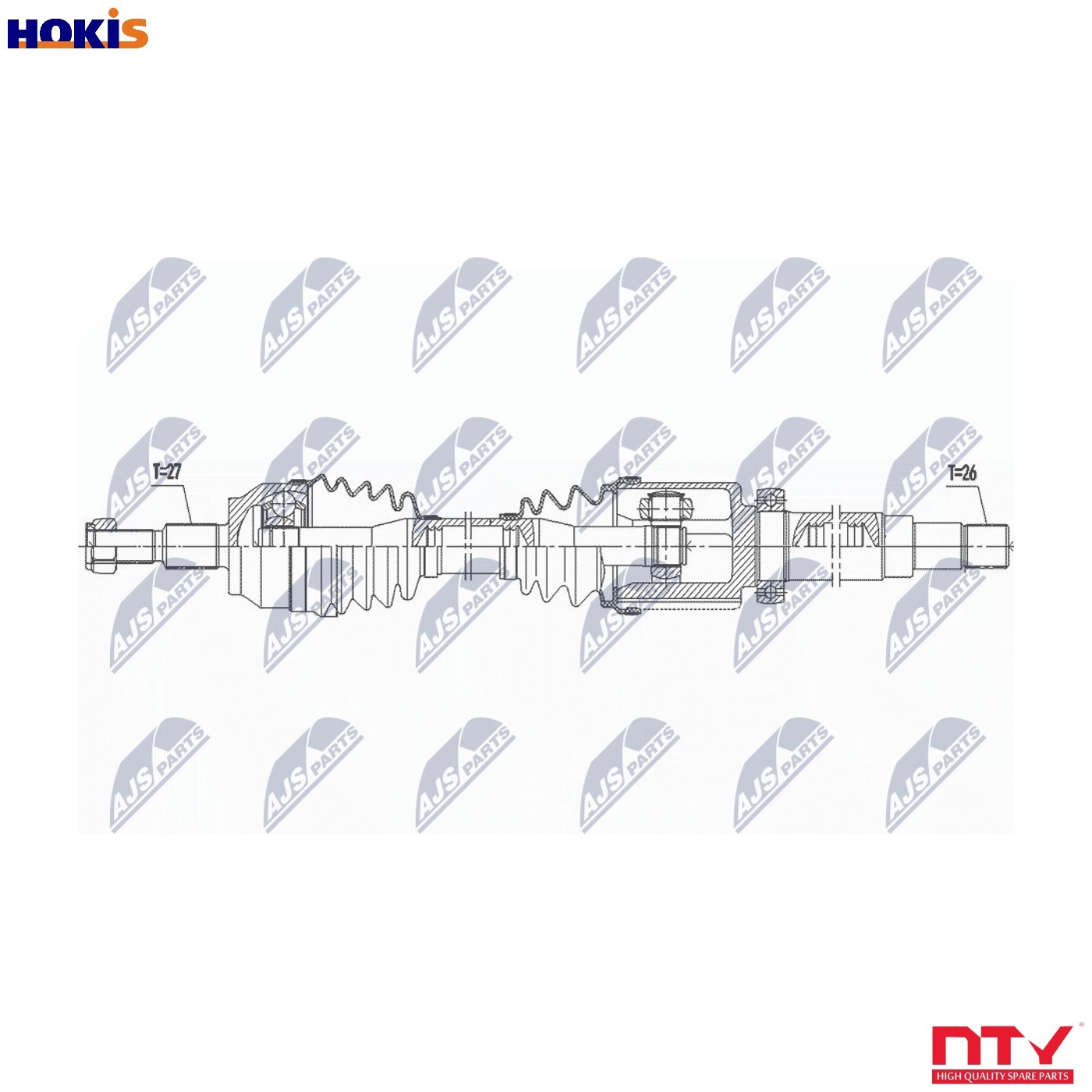 Original NTY Drive Shaft NPW-FR-163 For Ford - Image 5
