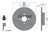 2X Bremsscheibe Vorderachse FüR Alfa Romeo Fiat Lancia 145 146 500 C Brava