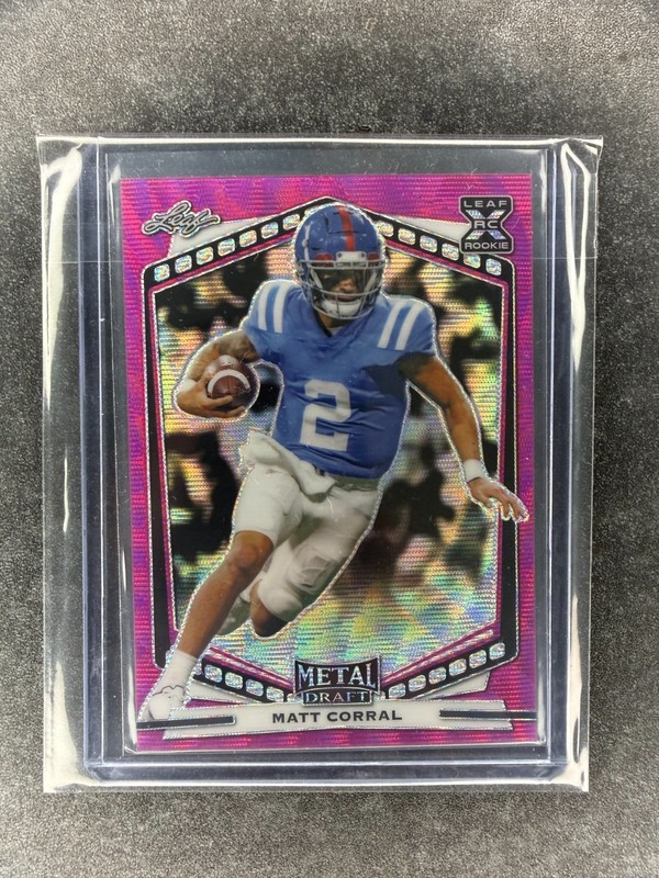 2022 Leaf Metal Draft - Matt Corral #B-MC1 Pink Prismatic (RC)