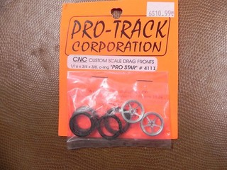 PRO TRACK PRO STAR FRONT WHEELS AND TIRES NEW IN PACK 1PR #2