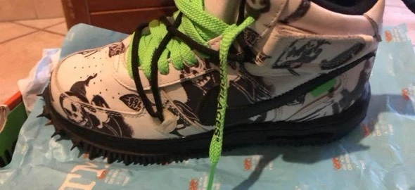 OFF WHITE X NIKE Sneakers Nike Nike x Off White Air Force 1 Mid Varsity Maize