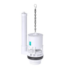 Toilet Flush Valve ABS Pull Up Single Flush Drain with Adjustable Overflow Pipe